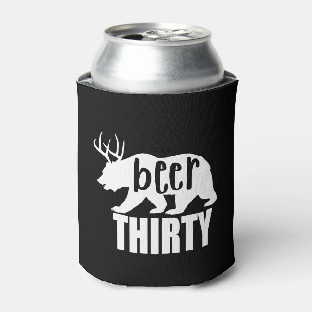 Beer Thirty Can Cooler/Koozie | Block Letter Can Cooler (Can Front)