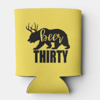 Beer Thirty Bottle Koozie, Block Letter