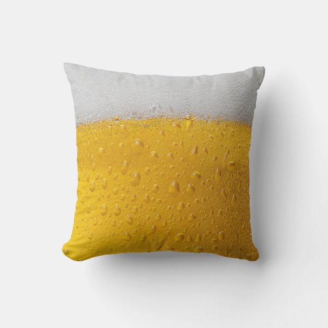 Beer Throw Pillow (Front)