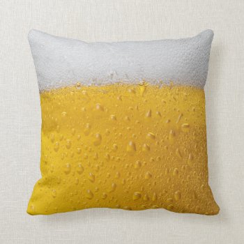 Beer Throw Pillow by robby1982 at Zazzle