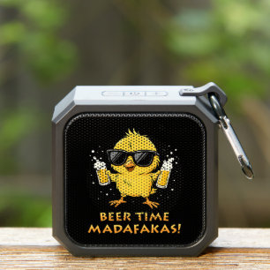 Beer Time Madafakas Funny Meme Duck Goose Retro Bluetooth Speaker