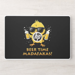 Beer Time Madafakas Funny Meme Duck Goose Retro HP Laptop Skin