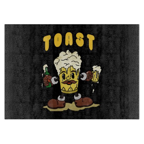 Beer Toast Mascot Cutting Board