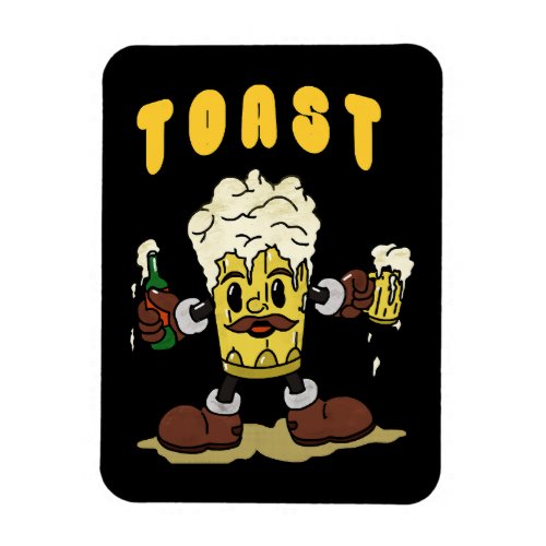 Beer Toast Mascot Magnet