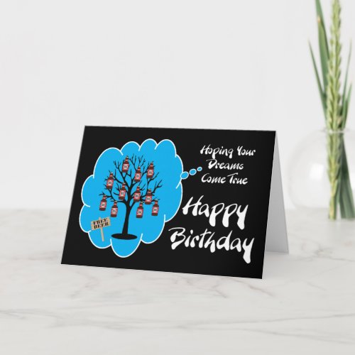 Beer Tree Birthday Card