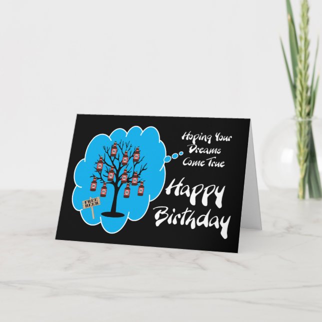 Beer Tree Birthday Card (Front)