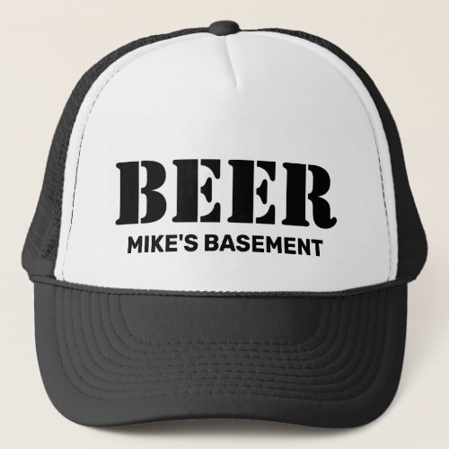 Beerâ Trucker Hat Customize It