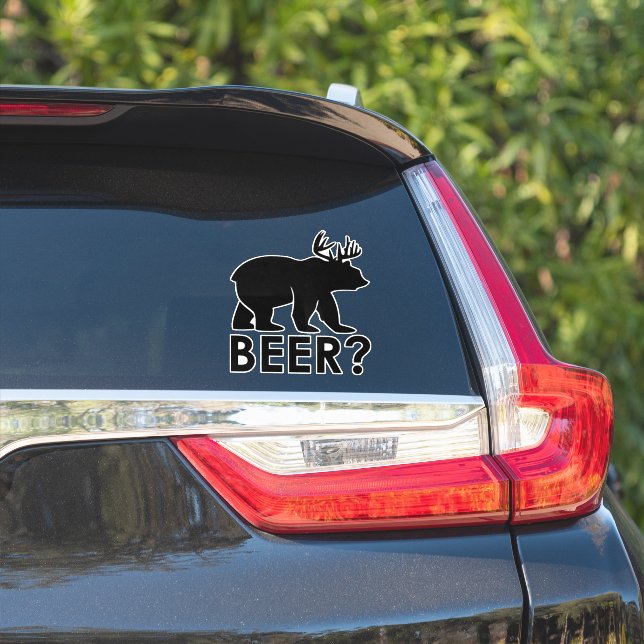 Beer Typography  Sticker (Car Side)