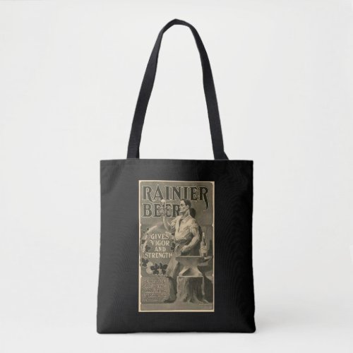 Beer Vintage Advertisement Blacksmith Anvil Tote Bag