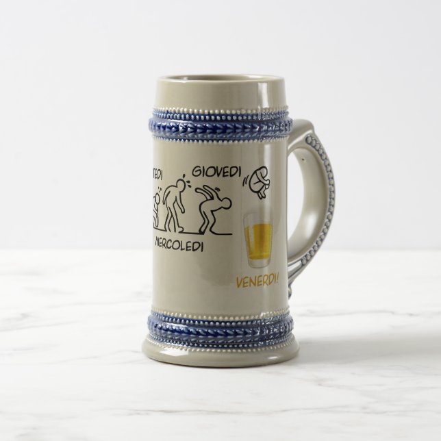 Beer-volution Beer Stein (Front Right)