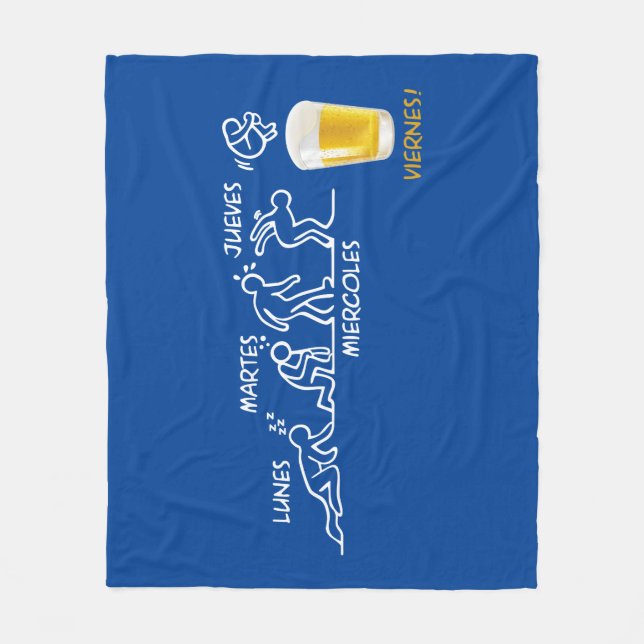 Beer-volution Fleece Blanket (Front)