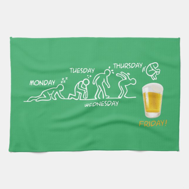 Beer-volution Kitchen Towel (Horizontal)