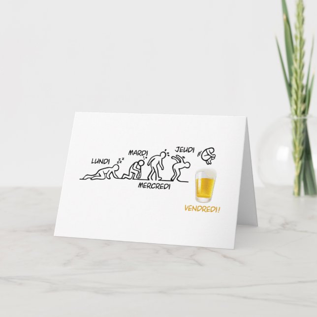 Beer-volution Letterpress Thank You Card (Front)