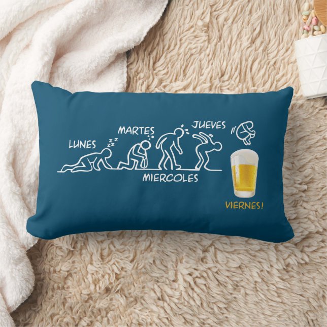 Beer-volution Lumbar Pillow (Blanket)