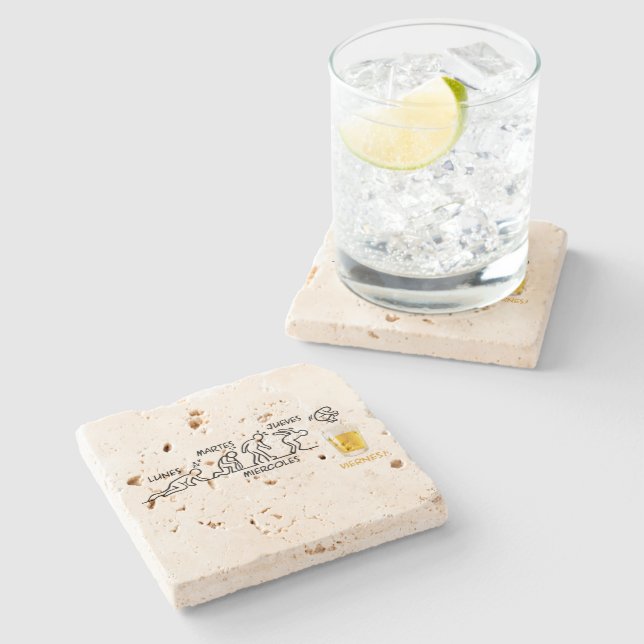 Beer-volution Stone Coaster (Side)