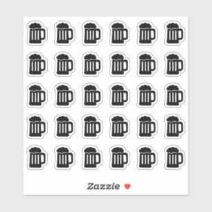 Beer Wedding Place Card Bar Menu Drink Choice Sticker