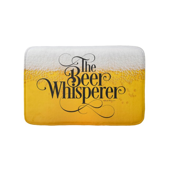 Beer Whisperer Bathroom Mat (Front)