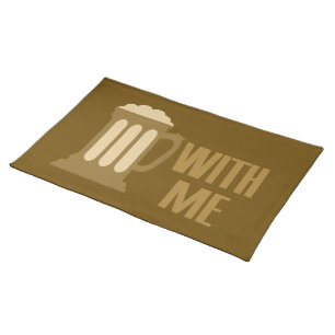 Beer With Me placemats