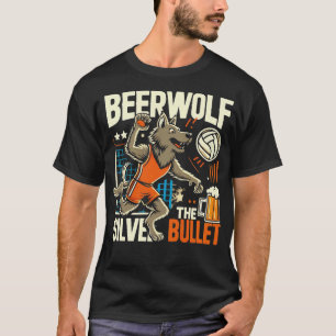 Beer Wolf 80s Vintage Beer Lover T-Shirt
