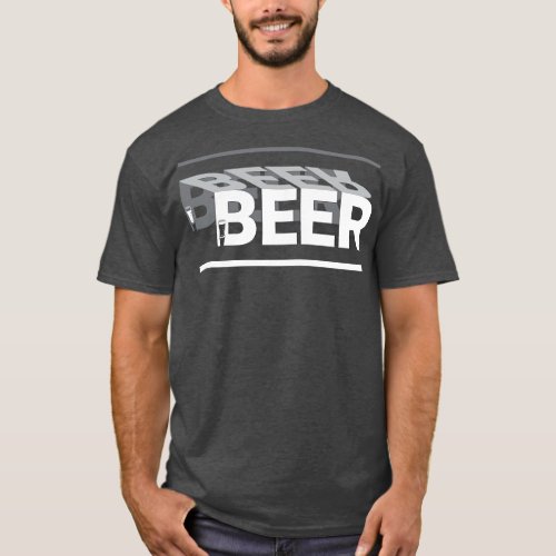 Beer Word Perspective TShirt