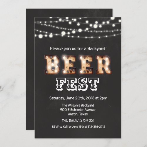 Beerfest Beer Festival Invitation