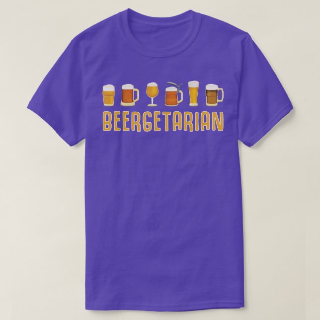 Beergetarian Beer Gift Ber Garden Beerdrinker Beer T-Shirt (Design Front)