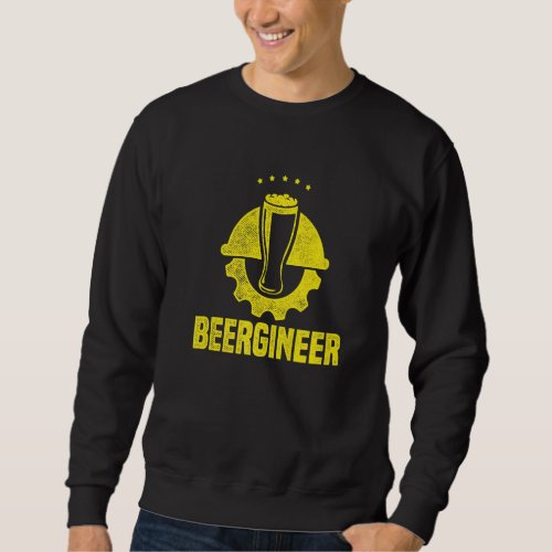 Beergineer Graphic Homebrewing Winemaking Brewery  Sweatshirt
