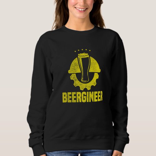 Beergineer Graphic Homebrewing Winemaking Brewery  Sweatshirt