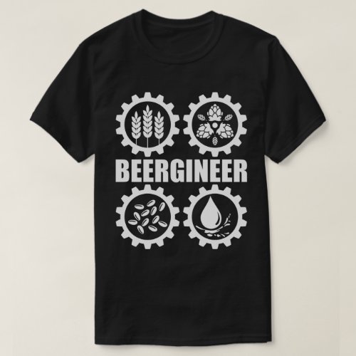 Beergineer Homebrew Home Brewing Craft Beer Brewer T_Shirt