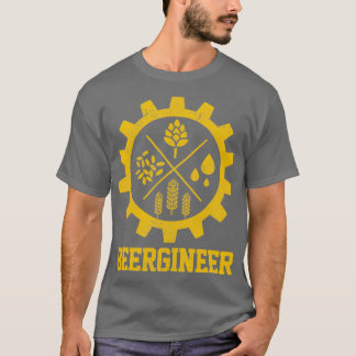 Beergineer Homebrew Home Brewing Craft Beer Brewer T-Shirt