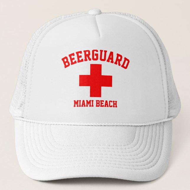 Beerguard Lifeguard Personalize Trucker Hat (Front)