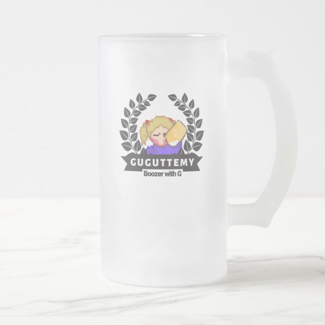 Beerjug withG Frosted Glass Beer Mug (Right)