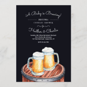 Beers on a Keg Invitation