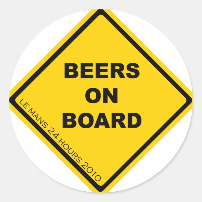 Beers on Board Sticker Set (Front)
