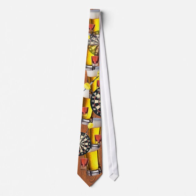 Beers, shots and Darts! Neck Tie (Front)