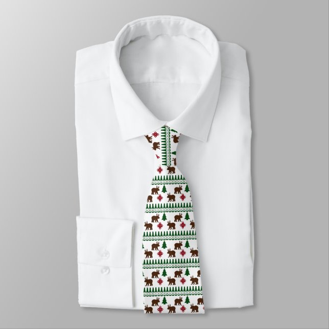 Beery Christmas for Beer Lovers Neck Tie (Tied)