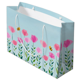 Bees and Blossoms Large Gift Bag