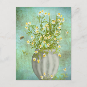 Bees and Camomiles Postcard