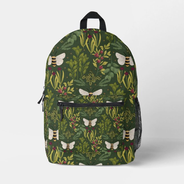 Bees and Foliage Backpack (Front)