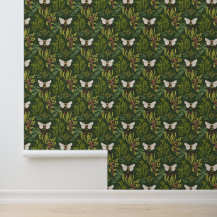 Bees and Foliage Wallpaper Wallpaper