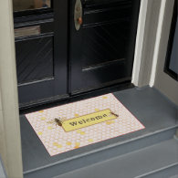 Bees and Honeycomb Doormat