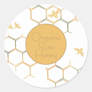 Bees and Honeycomb Label