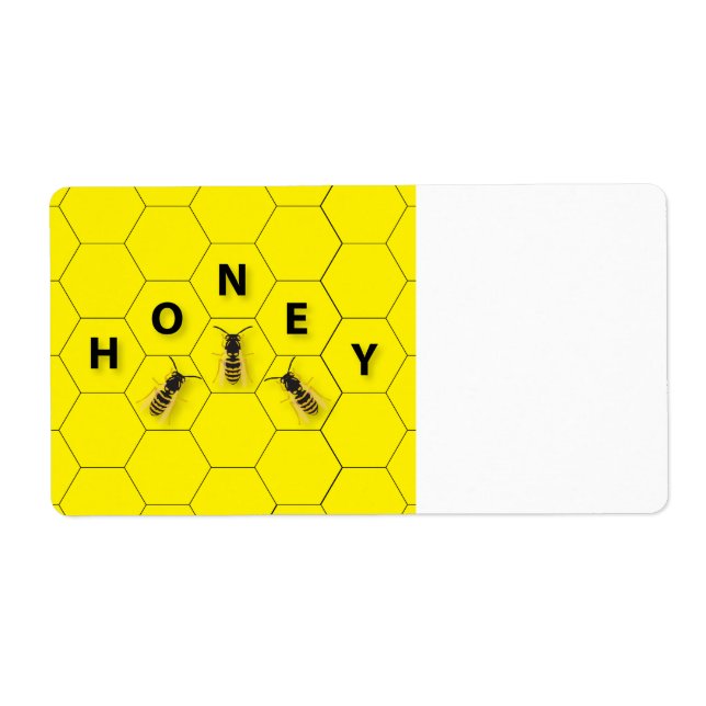 Bees and honeycomb label (Front)