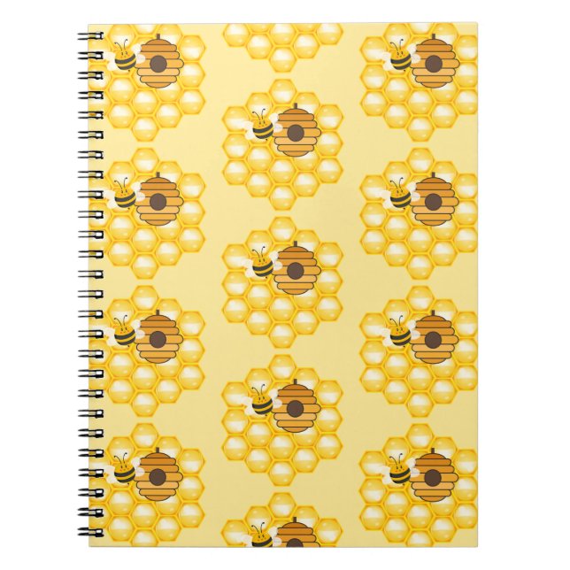 Bees and Honeycomb Notebook (Front)