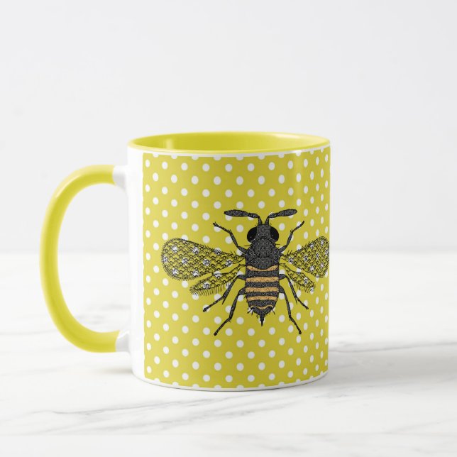 BEES and Honeycomb - Save The Bees Mug (Left)