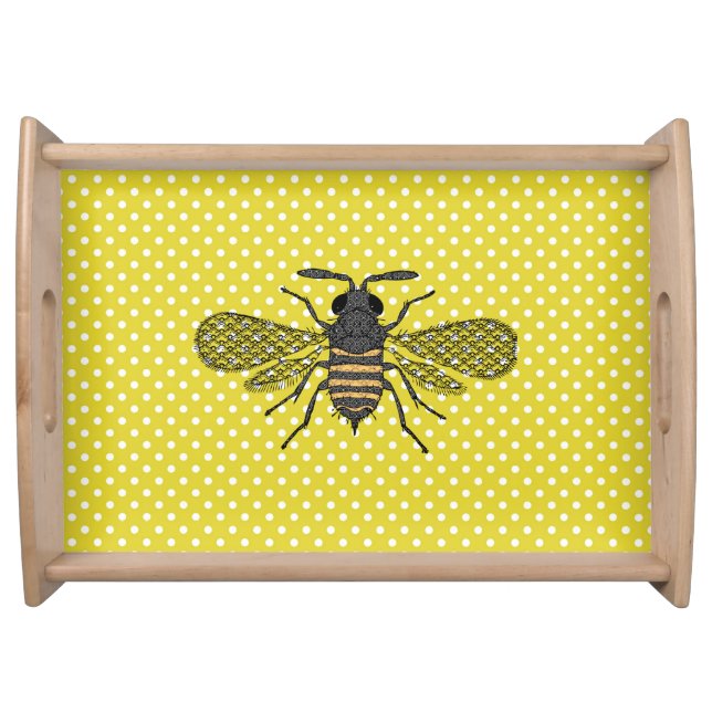 BEES and Honeycomb - Save The Bees Serving Tray (Front)