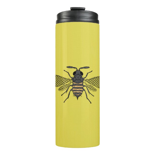 BEES and Honeycomb - Save The Bees Thermal Tumbler (Front)
