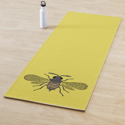 BEES and Honeycomb _ Save The Bees Yoga Mat