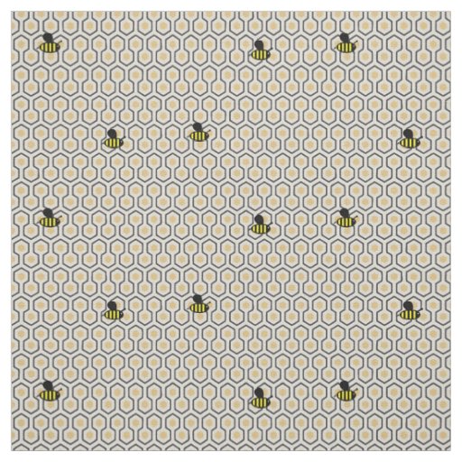 Bees and Honeycomb Style 2 Children's Craft Fabric