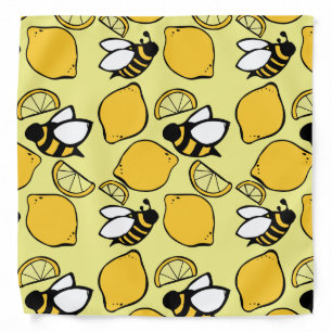Bees and Lemons for Lemonade Bandana